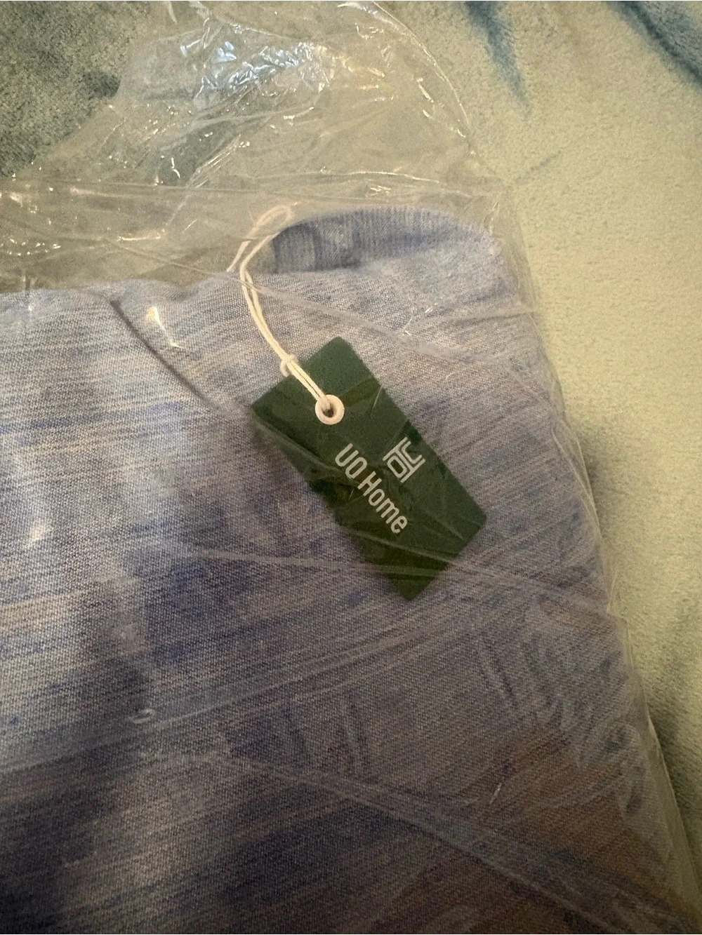 Light Blue “space dye” Cotton Bedding Duvet Cover